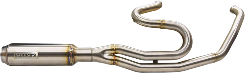 BASSANI XHAUST 2-into-1 Mid-Length Super Bike Exhaust System - Stainless Steel 1F98SS