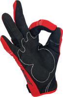 BILTWELL Moto Gloves - Red/White/Blue - Small 1501-1208-002