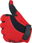 BILTWELL Moto Gloves - Red/White/Blue - Small 1501-1208-002