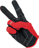 BILTWELL Moto Gloves - Red/White/Blue - Small 1501-1208-002