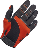 BILTWELL Moto Gloves - Orange/Black - Medium 1501-0106-003