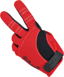 BILTWELL Moto Gloves - Red/White/Blue - Small 1501-1208-002
