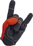 BILTWELL Moto Gloves - Orange/Black - Medium 1501-0106-003