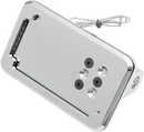CYCLE VISIONS Horizontal License Plate Mount with Light - Chrome - '86-'07 FLST/FXST CV-4600LH