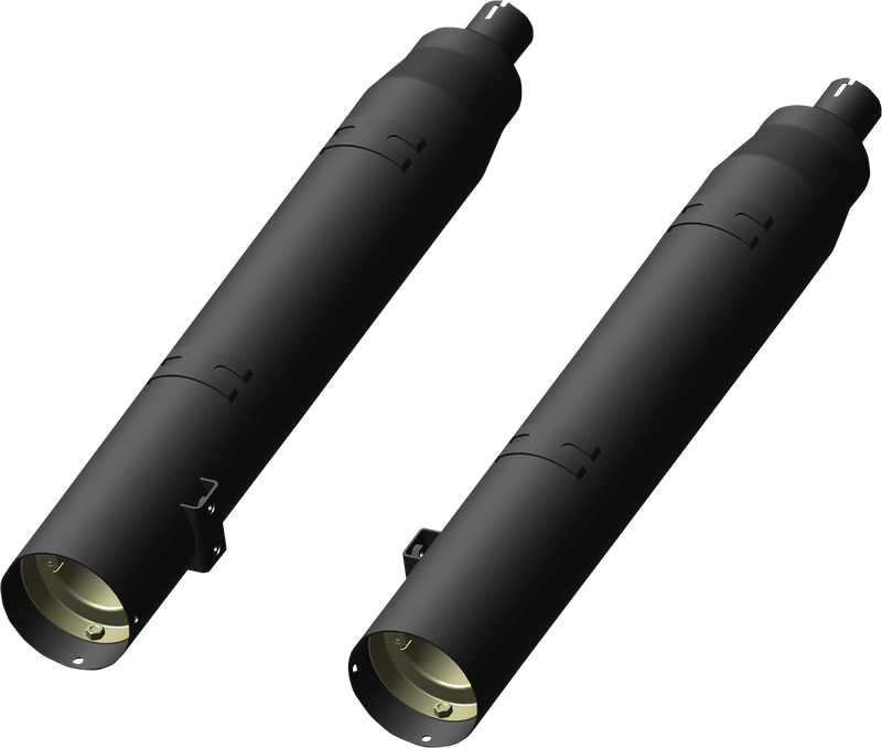KHROME WERKS 4-1/2" War Hammer Mufflers - Black 202225