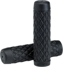 BILTWELL Torker Grips - 1" - Black 6705-0101