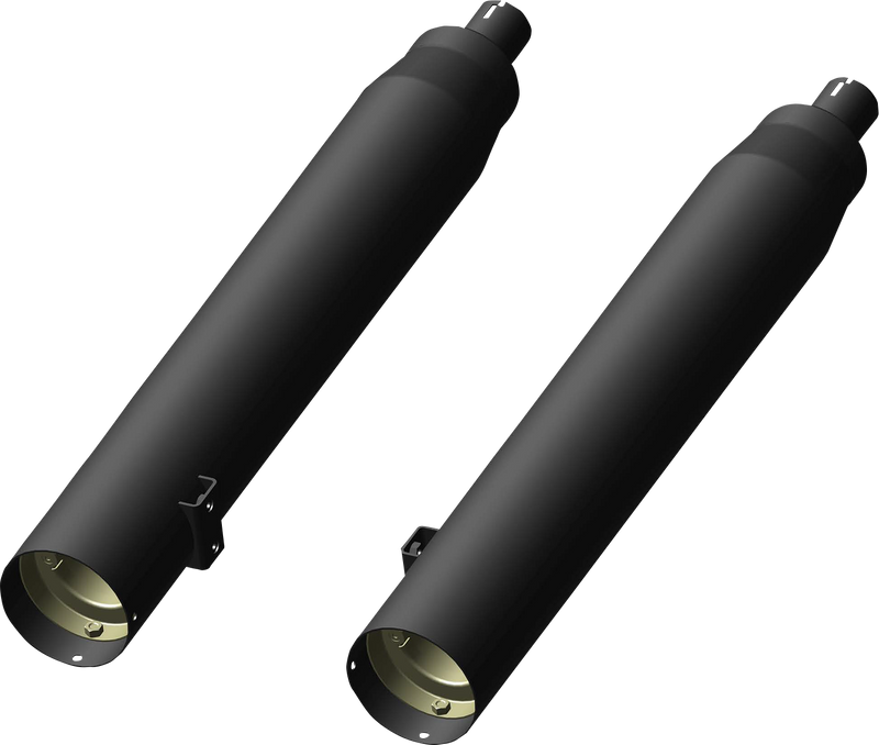 KHROME WERKS 4-1/2" War Hammer Mufflers - Black 202235
