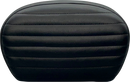 LE PERA Sissy Bar Pad - Large - Pleated - Dull Black L-SBP01PT-DULL