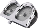 THRASHIN SUPPLY CO. Gauge Relocation Kit - Front - Chrome TSC-2707-3