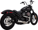 VANCE & HINES 2-into-1 Upsweep Exhaust System - Brushed - Stainless Steel 27323