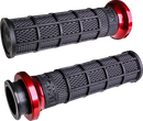 ODI Hart-Luck Signature V-Twin Lock-On™ Grips for Indian - Black/Red V31ITW-BB-R