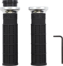 ODI Hart-Luck Signature V-Twin Lock-On™ Grips - TBW - Black/Silver V31HTW-BB-S