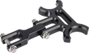 THRASHIN SUPPLY CO. Holeshot riser gauge relocation mounting bracket - Black TSC-2215