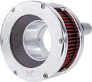 FEULING PARTS BA Series Air Cleaner Kit - Chrome - Red Filter 5438