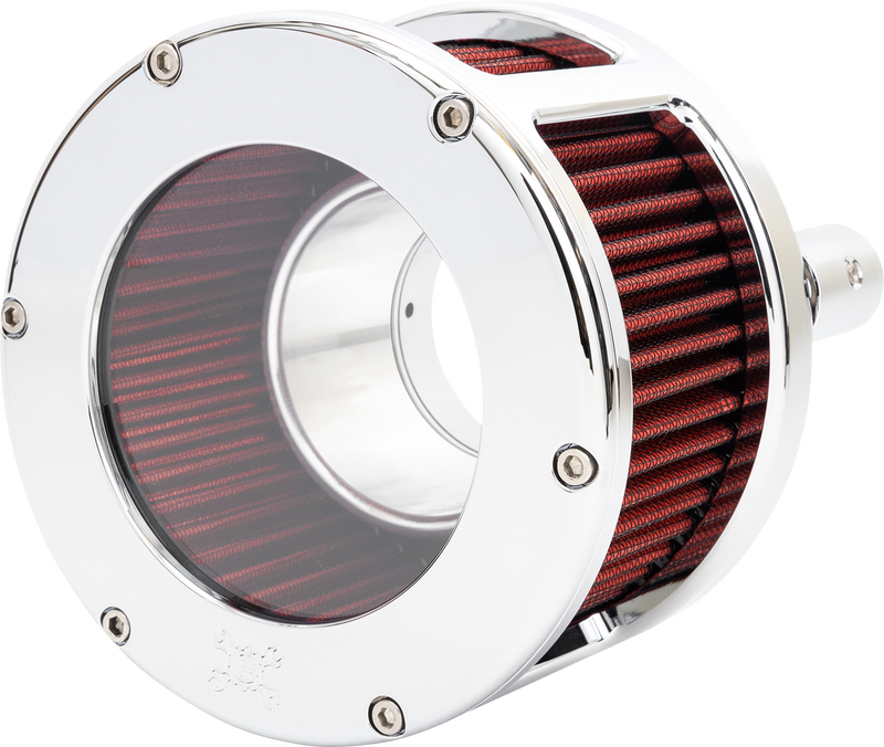 FEULING PARTS BA Race Series Air Cleaner Kit - Chrome - Red Filter 5428