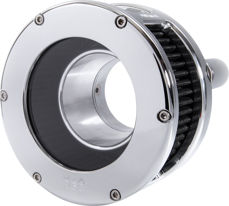 FEULING PARTS BA Series Air Cleaner Kit - Chrome - Black Filter 5538