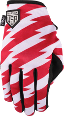 THRASHIN SUPPLY CO. Stars & Bolts Stealth Gloves - Red/Blue - Small SV1-12-08