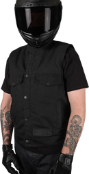 THRASHIN SUPPLY CO. Nightrider v2 Riding Vest - Black - Medium TMJ-12-09