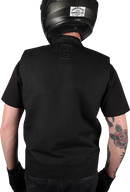 THRASHIN SUPPLY CO. Nightrider v2 Riding Vest - Black - Medium TMJ-12-09