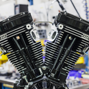 S&S CYCLE V124 Long Block Engine - Black Edition - Big Twin | Custom Chasis w/Alternator-Style Primary 310-1158