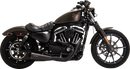 VANCE & HINES Upsweep 2-into-1 Exhaust System - Stainless Steel - Black 47627