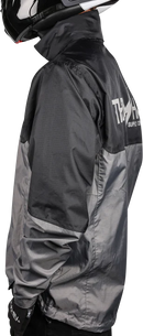 THRASHIN SUPPLY CO. Mission WP Rain Jacket - Black/Gray - 2XL TMJ-11-12