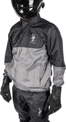 THRASHIN SUPPLY CO. Mission WP Rain Jacket - Black/Gray - XL TMJ-11-11