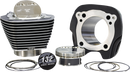 S&S CYCLE 132" Big Bore Cylinder Kit - Black Granite/Highlighted Fins - For 114"/117" Engine - M8 910-0847
