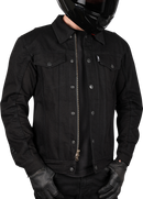 THRASHIN SUPPLY CO. Highway v2 Denim Riding Jacket - Black - 2XL TMJ-10-12