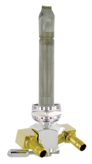 PINGEL Power Flo™ Fuel Valve - 22 mm - Hex - 90° - Aluminum 3311-D-AH