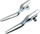 DRAG SPECIALTIES Custom Lever Set - LSR - Chrome 053989