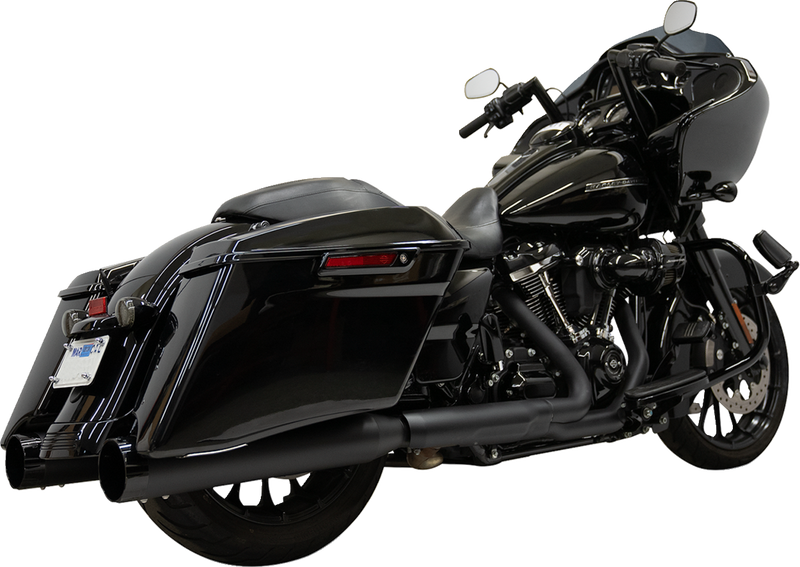 BASSANI XHAUST 4-1/2" Slip-On Mufflers - Black 1F745B