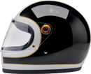 BILTWELL Gringo S Helmet - Gloss White/Black Tracker - Medium 1003-566-503