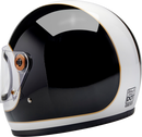 BILTWELL Gringo S Helmet - Gloss White/Black Tracker - Medium 1003-566-503