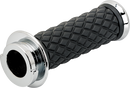 BILTWELL Alumicore Grips - TBW - Chrome 6608-105-01