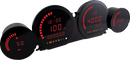 KOSO NORTH AMERICA HD-03L - Four-Piece LED Gauge Kit - Red Display BA064921