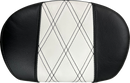 LE PERA Sissy Bar Pad - Medium - GT1/HR1 Inlay - Black/White L-SBP02GT/HR1