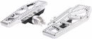 THRASHIN SUPPLY CO. Apex Mini Floorboards - Driver - Chrome - Softail TSC-2217-3-SF