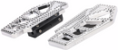 THRASHIN SUPPLY CO. Apex Mini Floorboards - Passenger - Chrome TSC-2217-3-BR