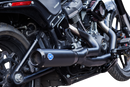 S&S CYCLE 2-into-1 Qualifier Exhaust System - Race Only - Guardian Black 550-1106