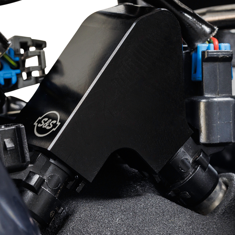 S&S CYCLE Replacement Fuel Rail Kit - Black - M8 Softail 160-0287