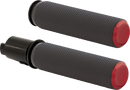 ARLEN NESS Knurled Grips - TBW - Red 500-055
