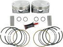 KB PERFORMANCE Piston Kit - 3.875" +0.005" - 10.0:1 CR - 103" Twin Cam | 96" Twin Cam Big Bore KB409C.005