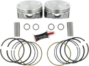 KB PERFORMANCE Piston Kit - 3.875" +0.010" - 10.0:1 CR - 103" Twin Cam | 96" Twin Cam Big Bore KB409C.010