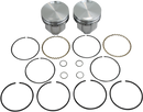 KB PERFORMANCE Piston Kit - 3.498" +0.030" - 8.6:1 CR - 80" Evolution Big Twin KB258.030
