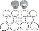 KB PERFORMANCE Piston Kit - 3.498" +0.040" - 9.6:1 CR - 80" Evolution Big Twin KB305.040