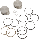 KB PERFORMANCE Piston Kit - 3.498" +0.010" - 8.6:1 CR - 80" Evolution Big Twin KB258.010