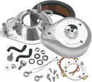 S&S CYCLE Teardrop Air Cleaner Kit - Chrome 17-0450