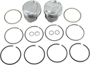 KB PERFORMANCE Piston Kit - 3.498" +0.030" - 9.6:1 CR - 80" Evolution Big Twin KB305.030