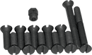 COLONY Screw Kit - Transmission Top Cover - Flat/Countersunk/Slotted - Black/Parkerized 9620-13